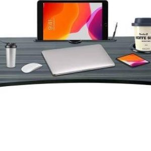 CTVD Laptop Bed Tray Table, Laptop Desk for Bed,Foldable Lap Desk Stand Notebook Desk Adjustable Laptop Table for Bed Portable Notebook Bed Tray Lap Tablet with Cup Holder (CTVD Lapto Table 15)
