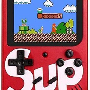 Mobility SUP Retro Video Game with Battery Handheld Console Classic Retro Video Gaming Player Colourful LCD Screen USB Rechargeable Portable Game Console with 400 in 1 Classic Game RED Color